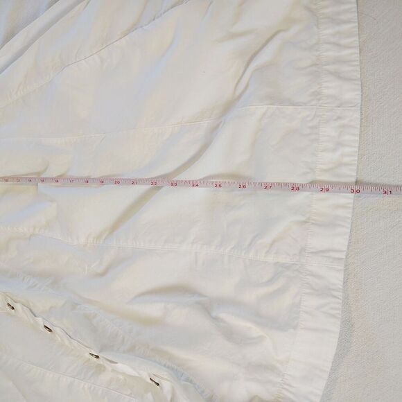 Free People Kennedy Mini Dress XS White Boho Peasant Button Front Beachy - Picture 11 of 13